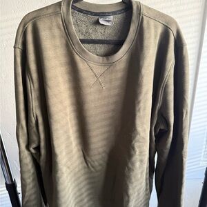 Eddie Bauer Sage Green Fleece-Lined Sweatshirt